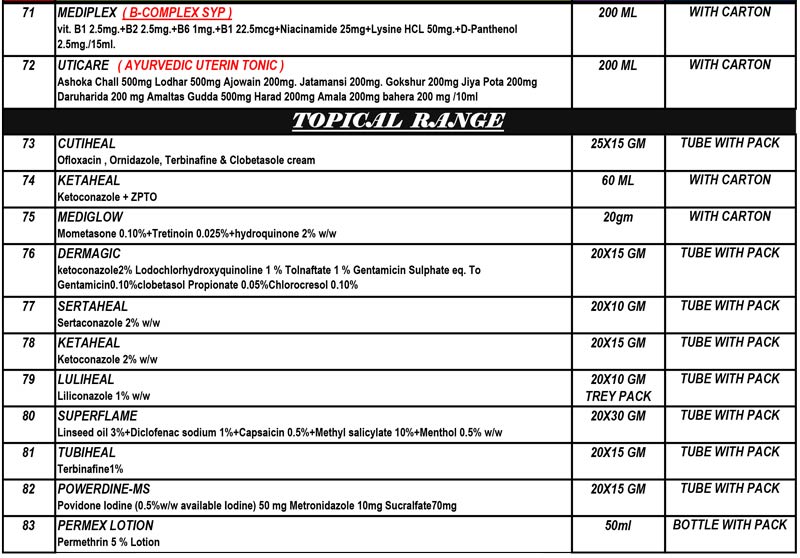 MEDIPOWER PRODUCT LIST 5